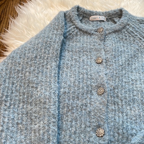 Princess sweater with wool and jewelled buttons - Picture 6 of 9